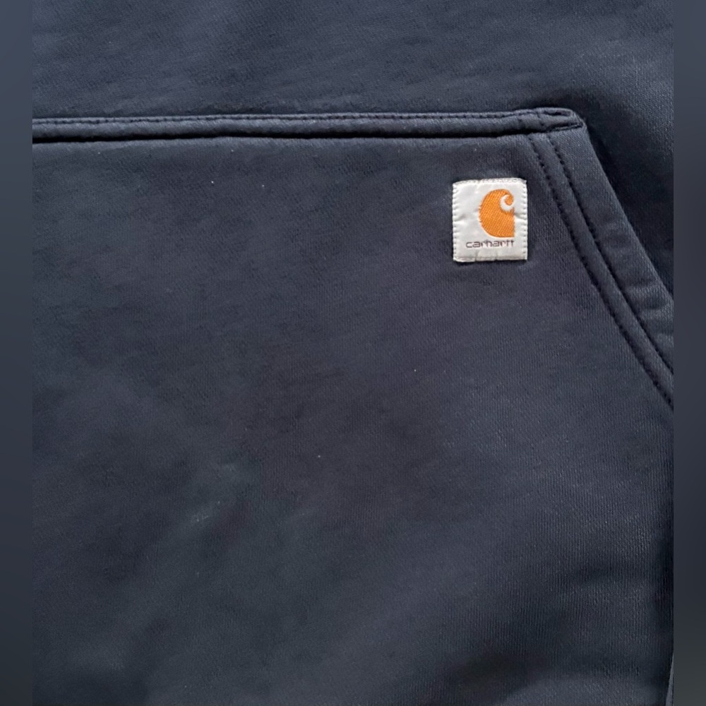 Carhartt Men's Navy Blue Hoodie Sweater (XXL)